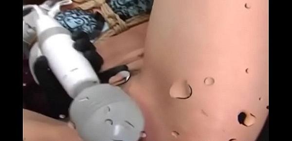  Power Drill Vibrators Are Hot For This Japanese Submissive Slut